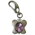 Lavender Butterfly Shape Key Chain Quartz Watch